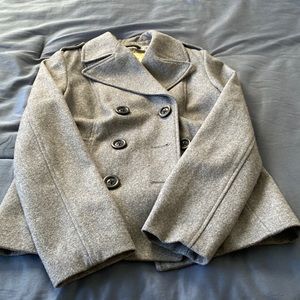 EUC gray pea coat